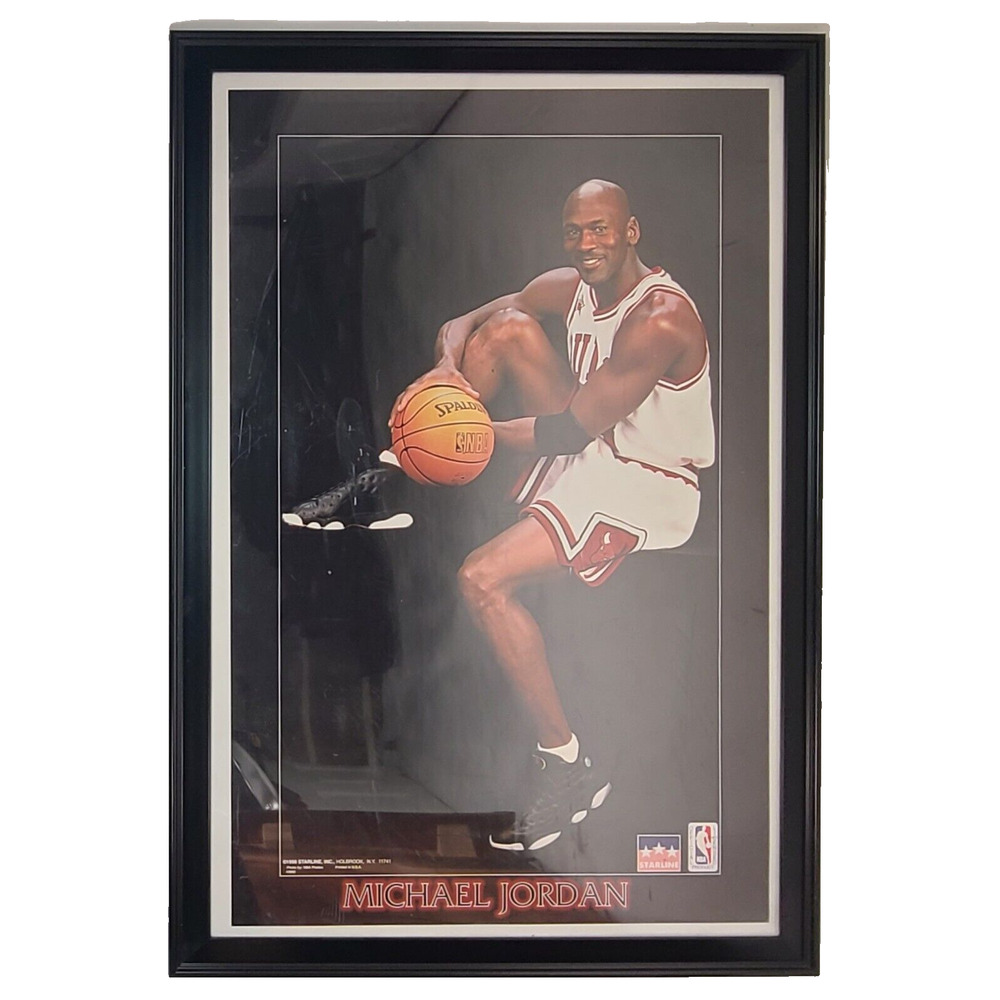 Vintage Michael Jordan Starline NBA 22" x 34" Poster Chicago Bulls 1998, Sealed